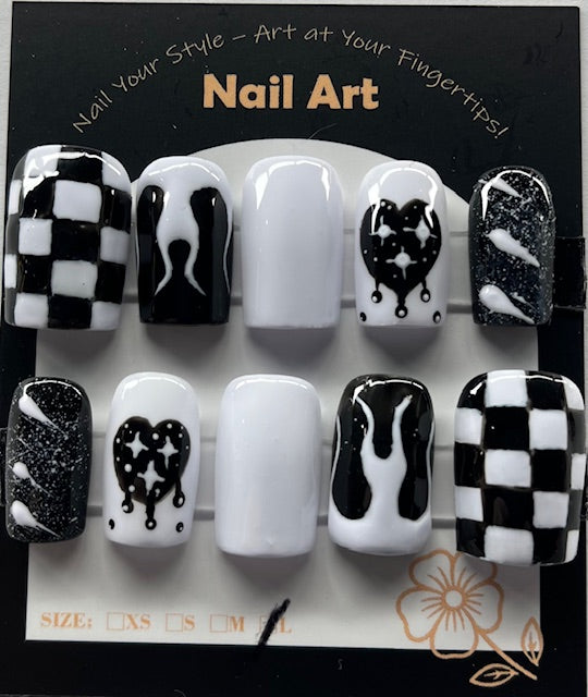 Sophisticated but playful black and white designs